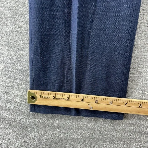 Taylor Stitch Dress Pants Men Size 30x32 Blue Virgin Wool Linen Blend